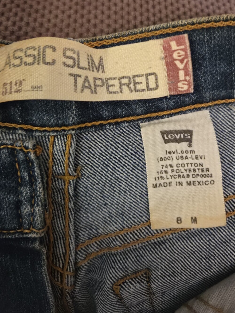 Levi's Classic Slim Tapered Womens Jeans — Blue